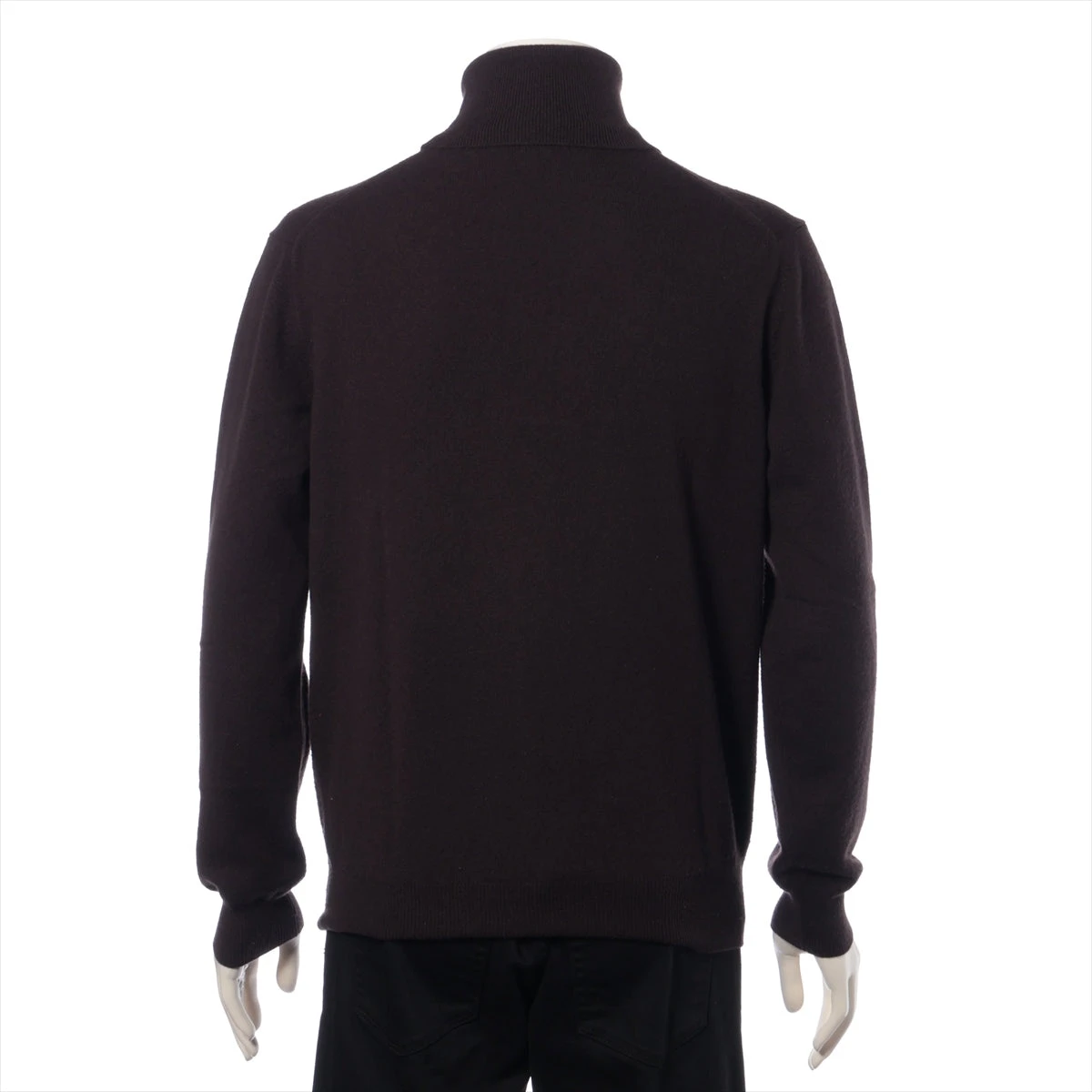 ロロピアーナ カシミヤ タートルネックニット 48 メンズ ブラウン