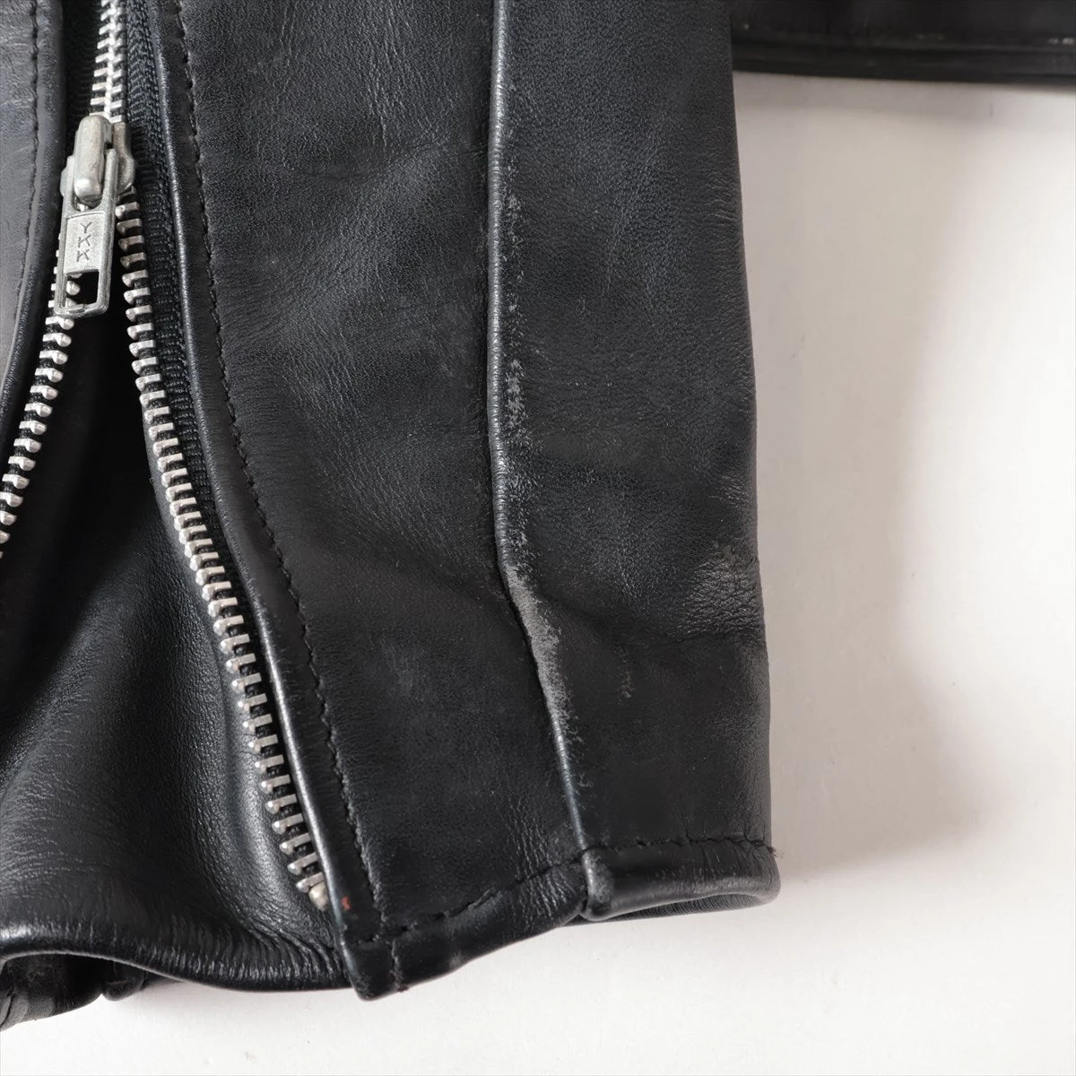 ショット レザー ライダースジャケット 38 メンズ ブラック