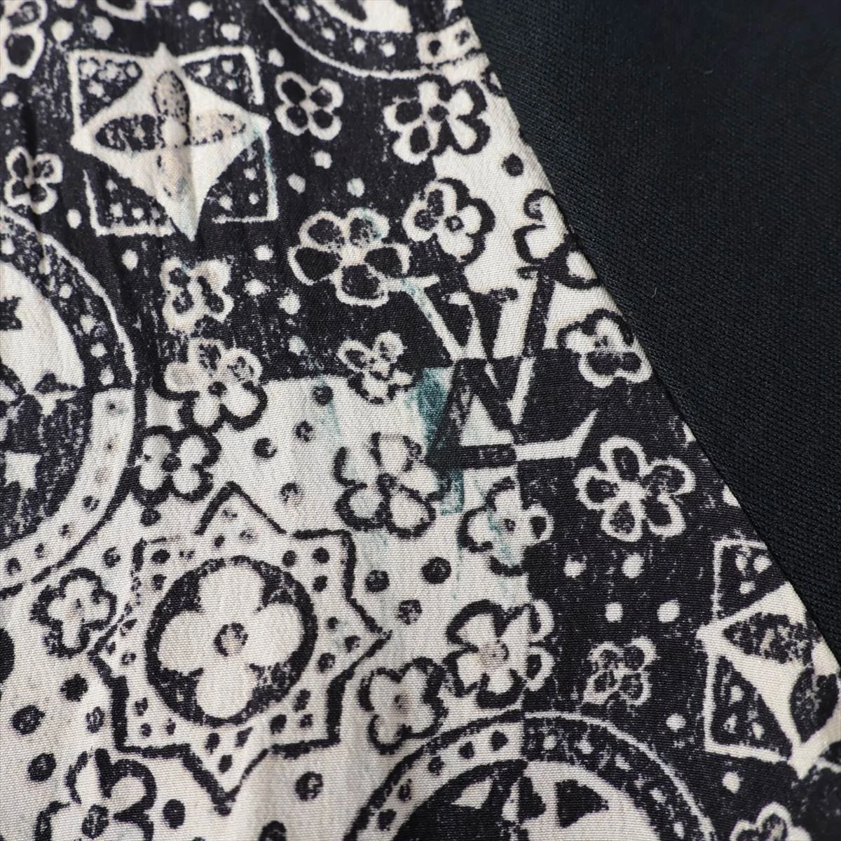 ルイヴィトンモノグラム総柄シルクロングワンピースFADR55Q1R 美品