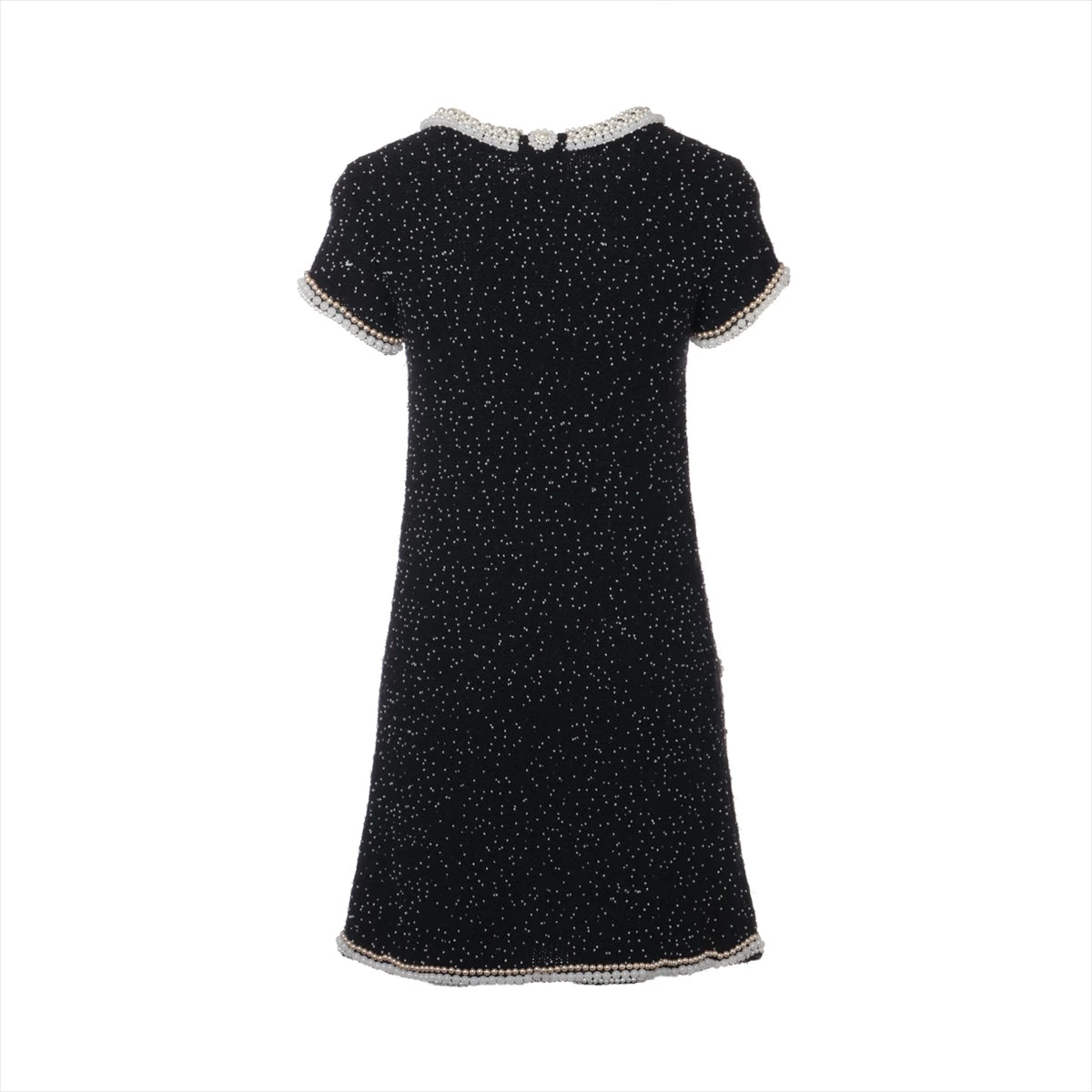 シャネル ココボタン 05A カシミヤ×ウール ニットワンピース 34