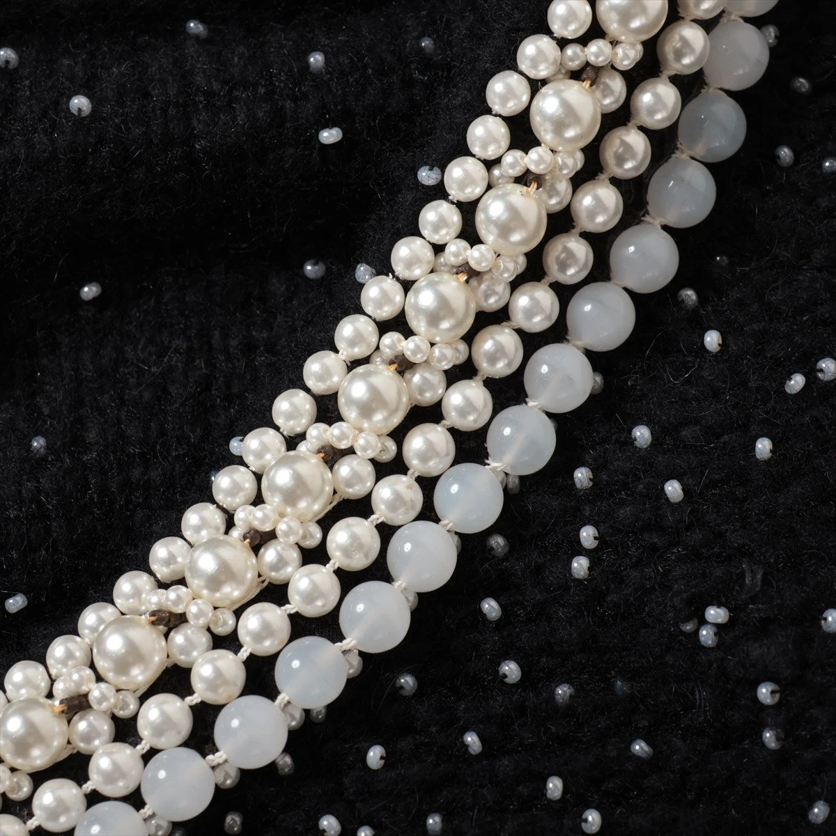 シャネル ココボタン 05A カシミヤ×ウール ニットワンピース 34