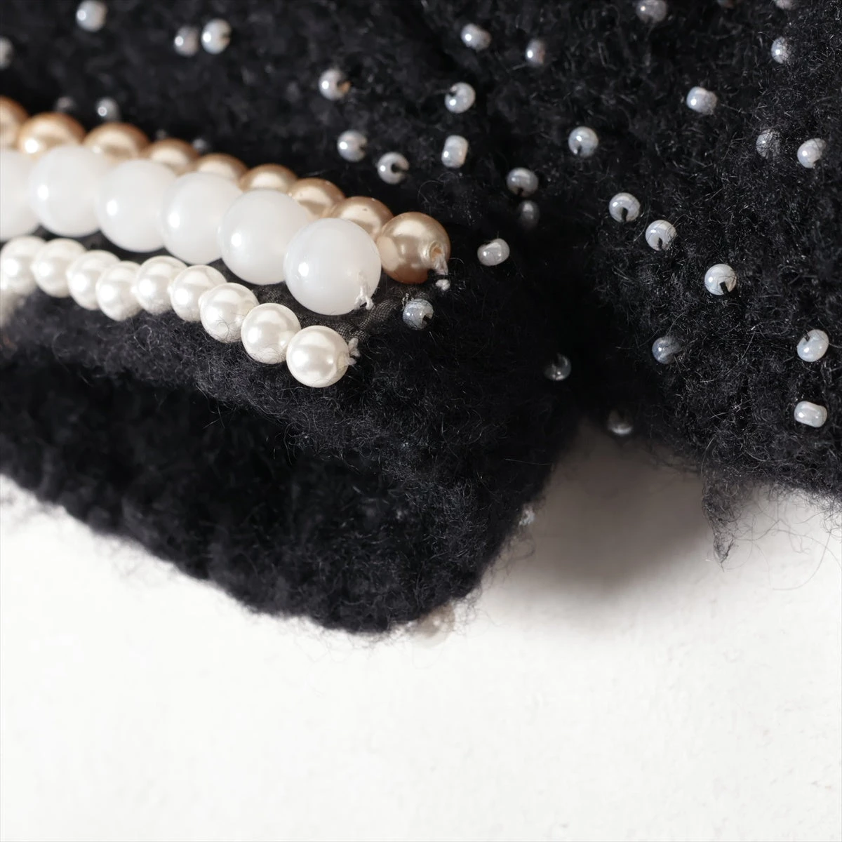 シャネル ココボタン 05A カシミヤ×ウール ニットワンピース 34