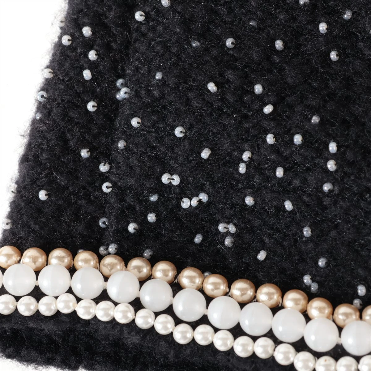 シャネル ココボタン 05A カシミヤ×ウール ニットワンピース 34