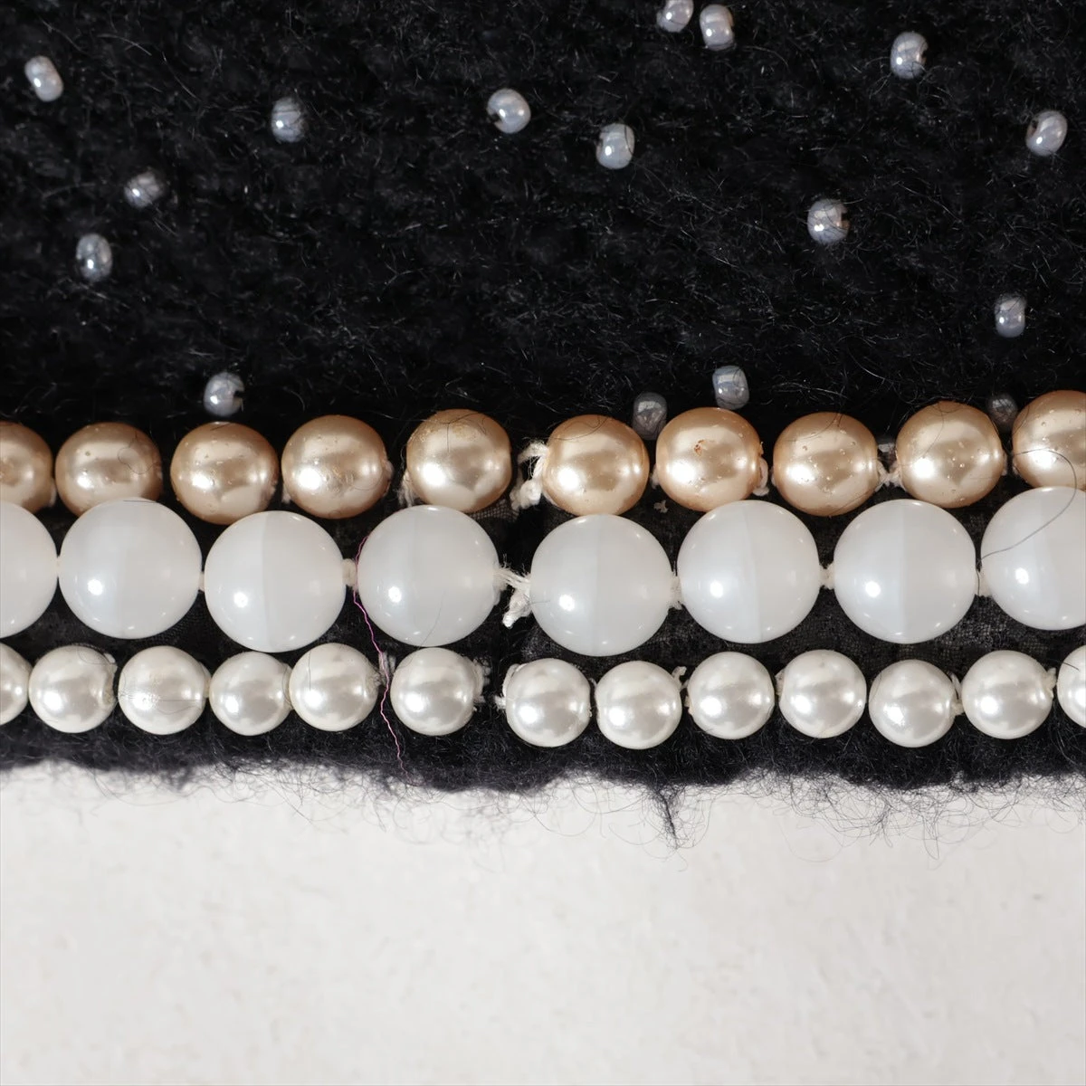 シャネル ココボタン 05A カシミヤ×ウール ニットワンピース 34