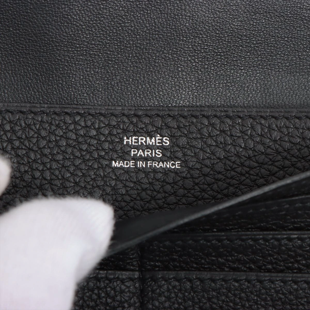 エルメス ドゴン ロング トゴ 財布 ブラック シルバー金具 C:2018年