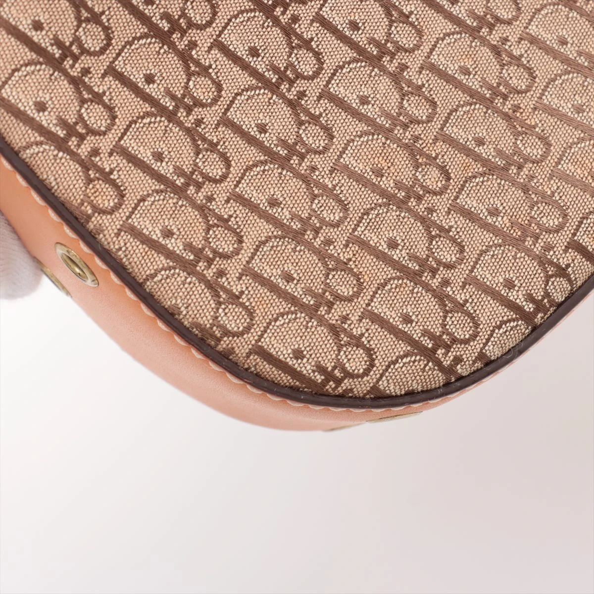 Christian Dior ショルダーバッグ ブラウン ベージュ ゴールド