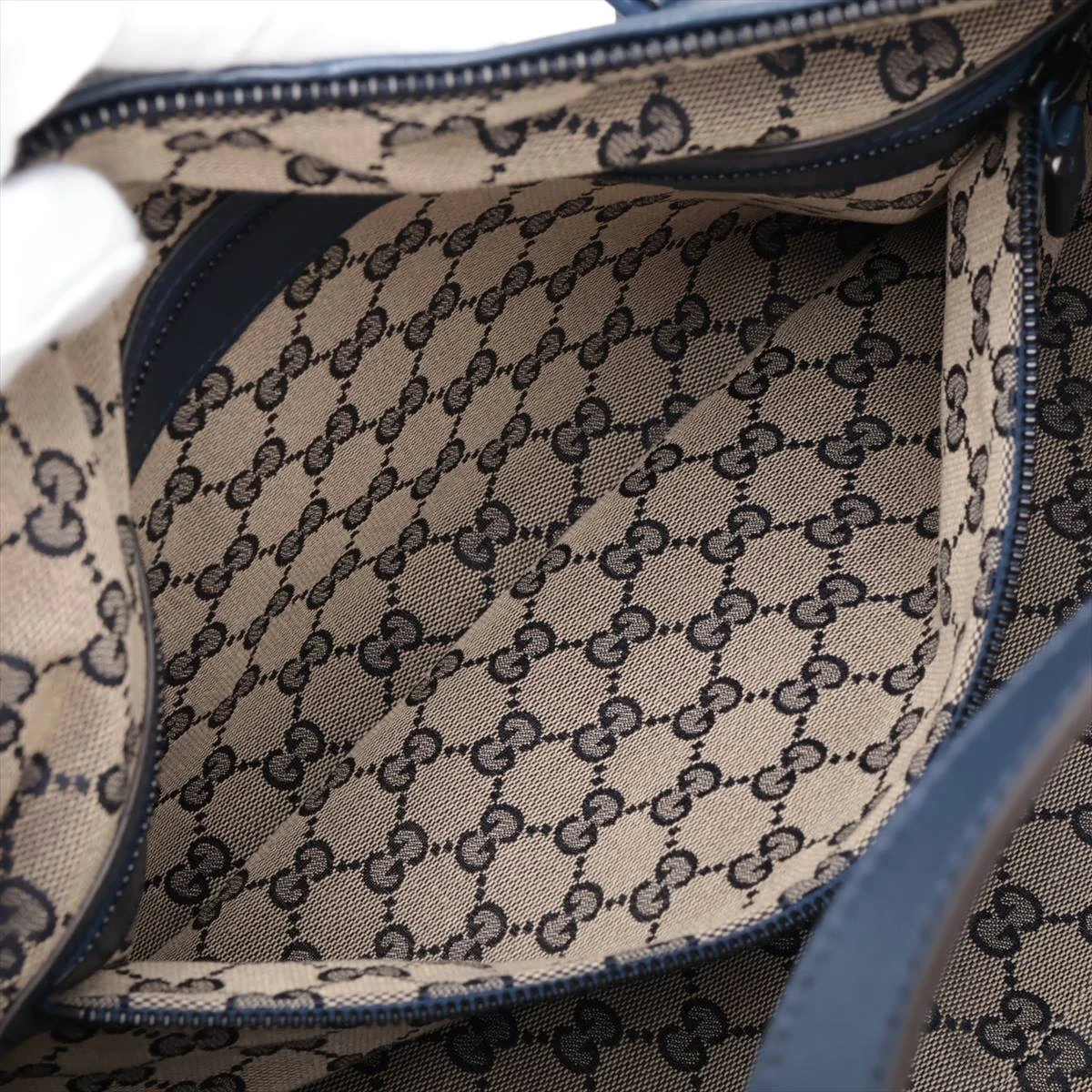 希少 GUCCI GG 2way ショルダーバッグ ボストン レザー ブラウン