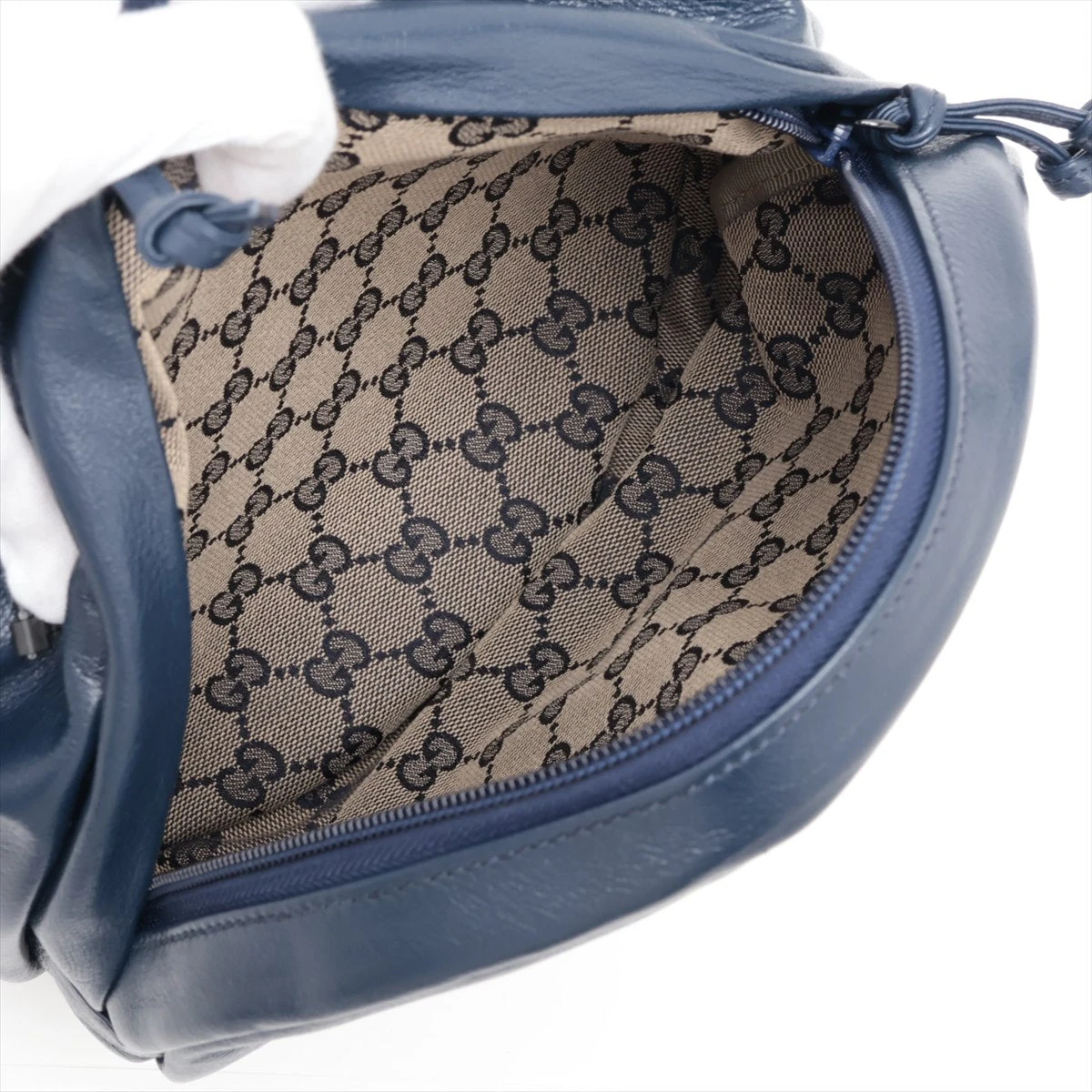 希少 GUCCI GG 2way ショルダーバッグ ボストン レザー ブラウン