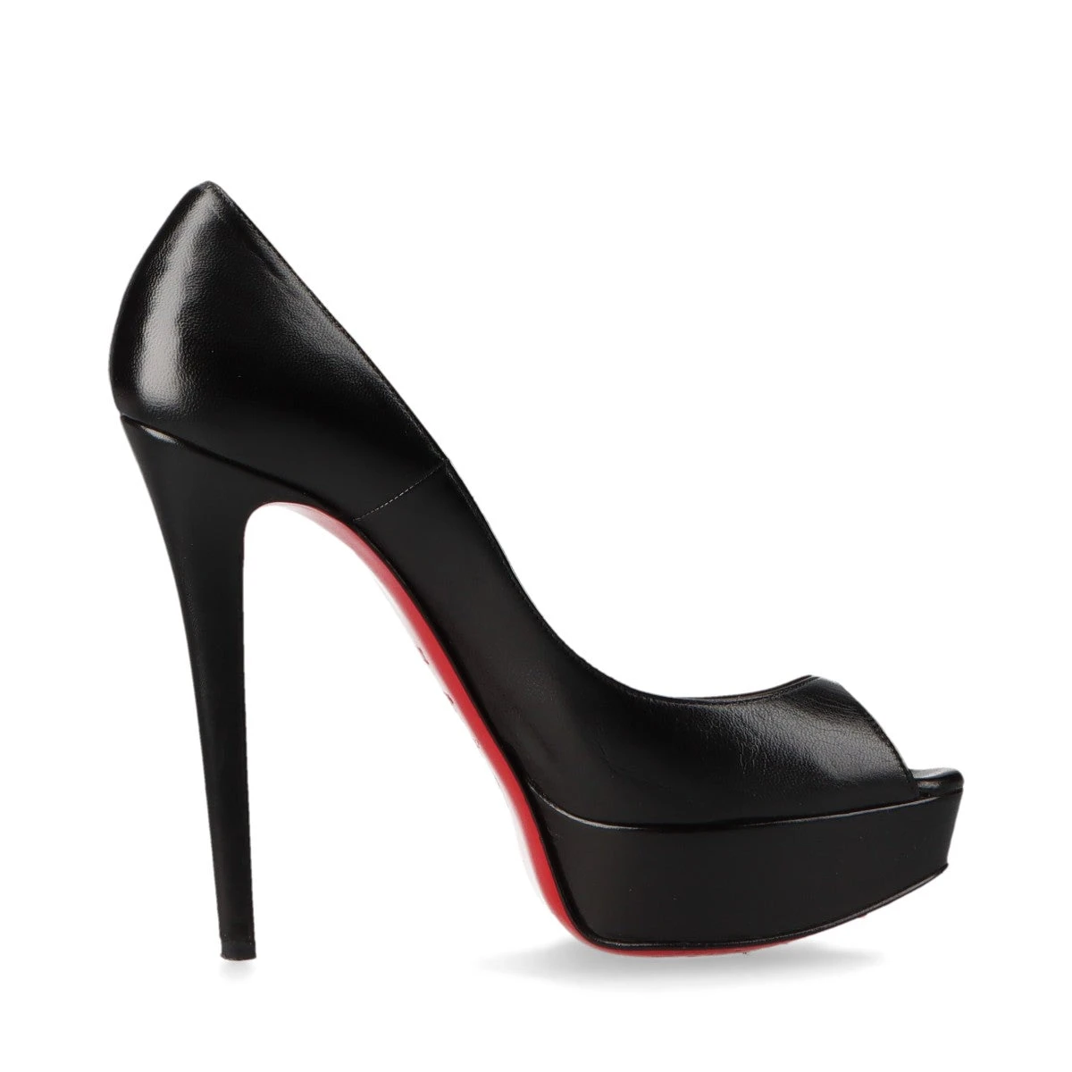 クリスチャンルブタン レザー オープントゥパンプス 371/2 レディース