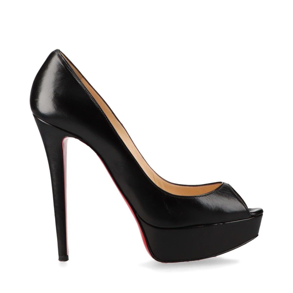 クリスチャンルブタン レザー オープントゥパンプス 371/2 レディース