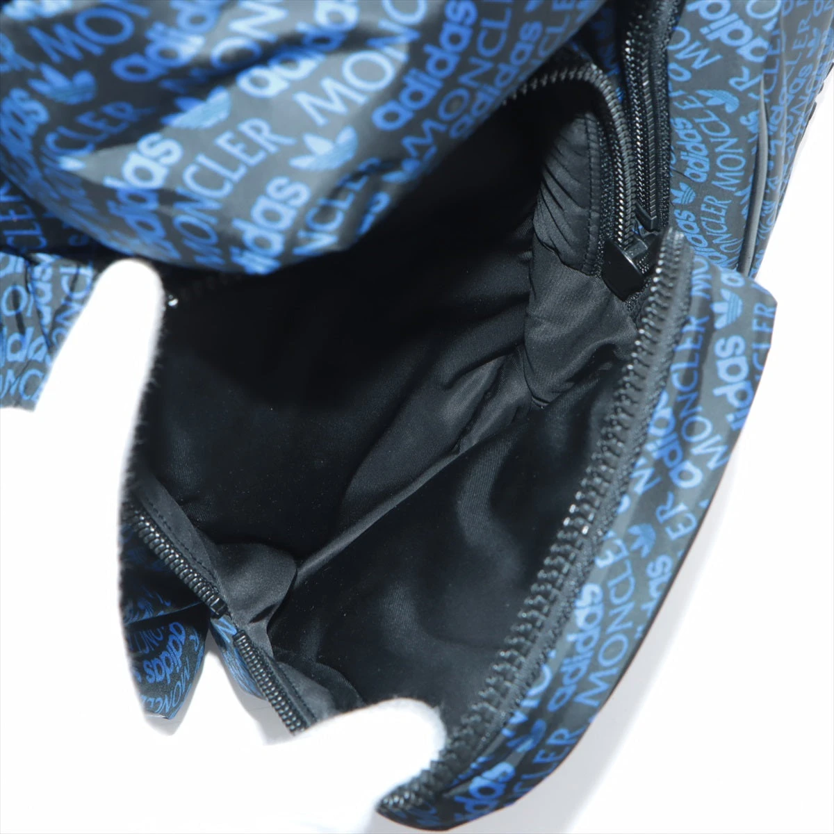 モンクレール×アディダス ナイロン バックパック/リュック ブラック