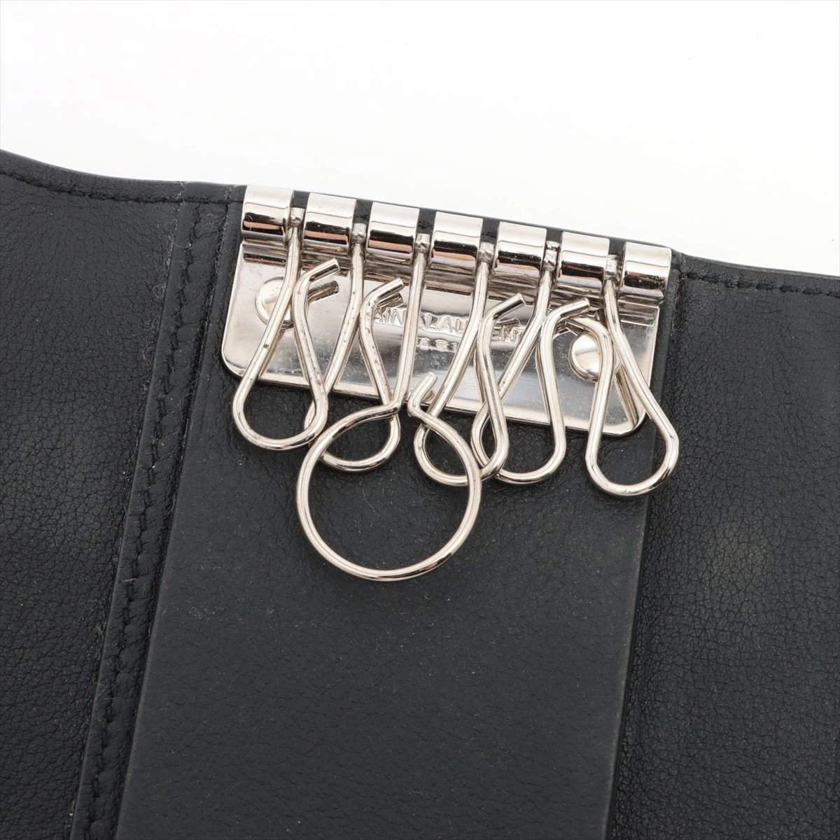 サンローラン YSLライン CFP438963 レザー キーケース ブラック