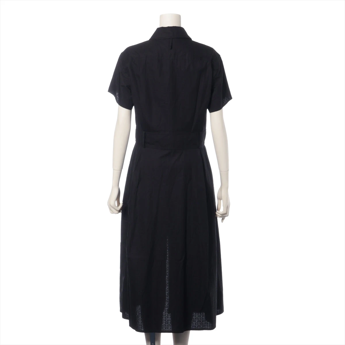 エルメス 23AW コットン ワンピース 38 レディース ブラック 3H0544DH 