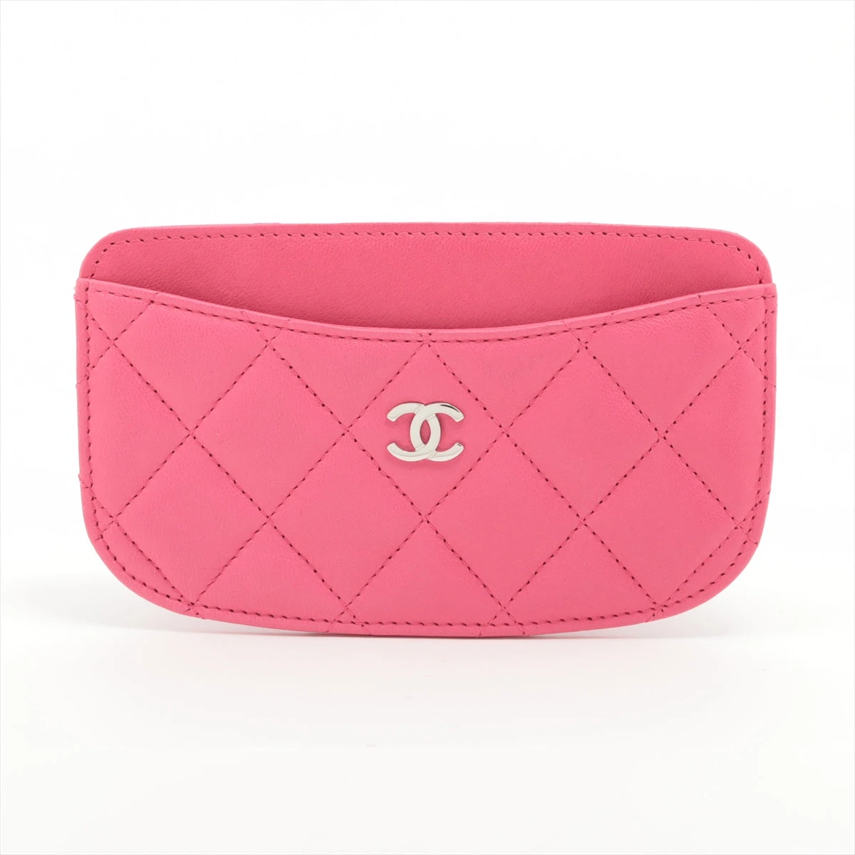 ❤️ CHANEL 19 ピンク フォン & カード レザー ケース マトラッセ♪