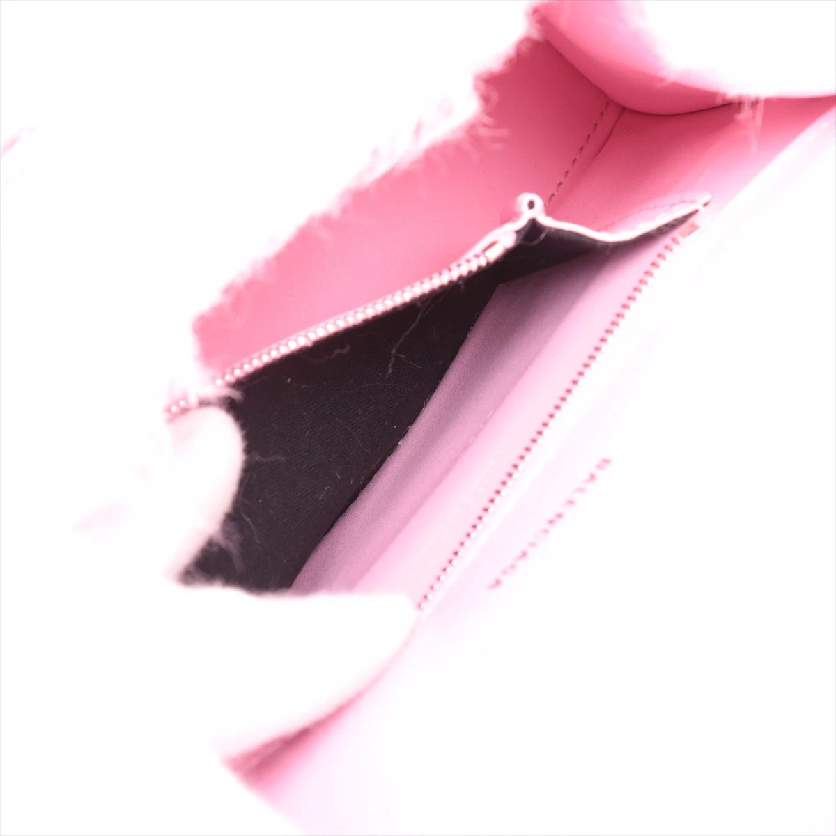 バレンシアガ アワーグラス ファー 2WAYハンドバッグ ピンク 676365