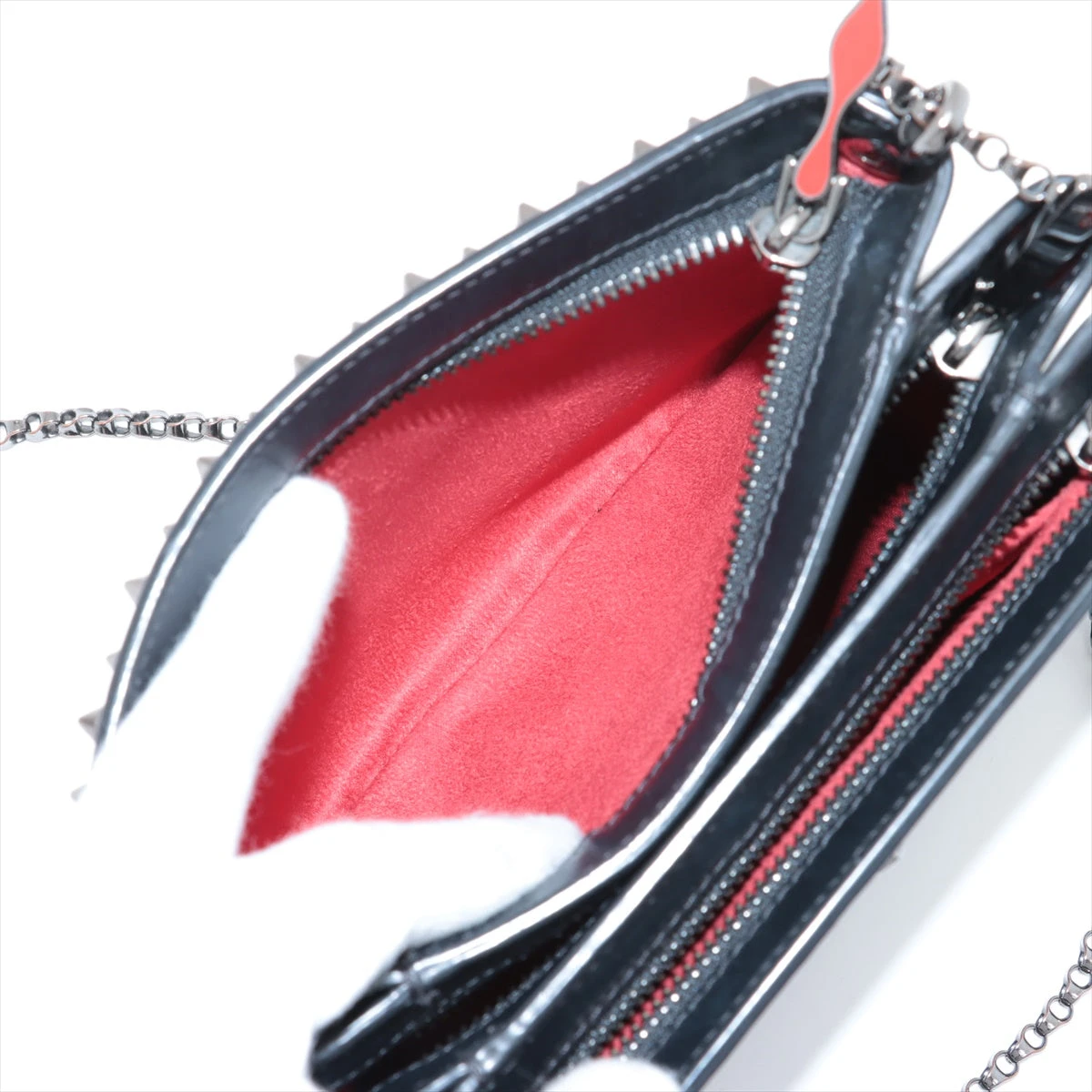 クリスチャンルブタン トリルビスモール スパイクスタッズ レザー