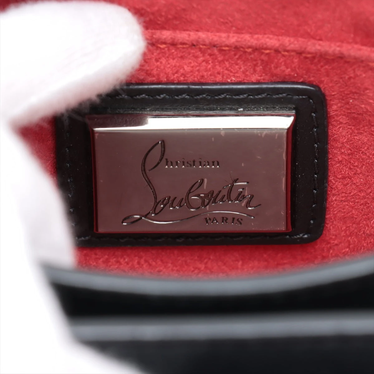 クリスチャンルブタン トリルビスモール スパイクスタッズ レザー 