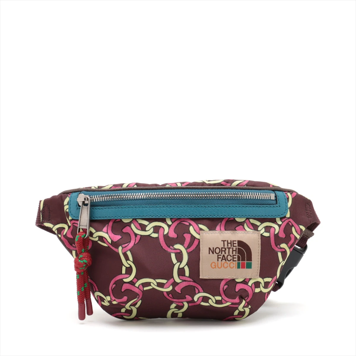 【未使用】グッチ×ノースフェイス ウエストポーチ レザー×ナイロン GG柄 花柄 GUCCI （新品・未使用品）グッチ THE NORTH FACE x ノース