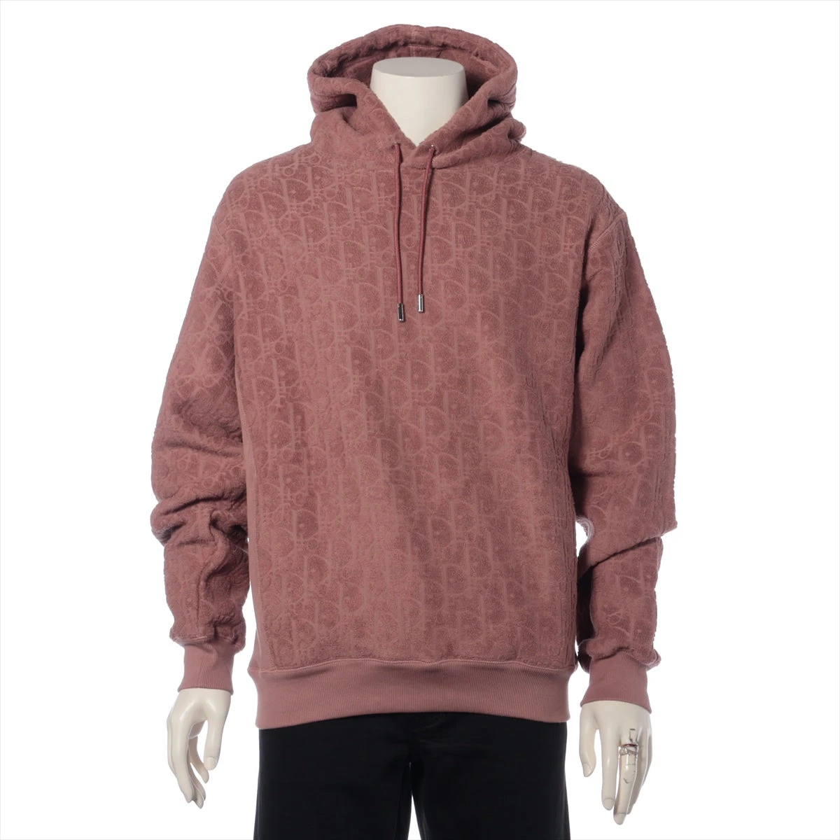 ディオール オブリーク コットン パーカー S メンズ ピンク