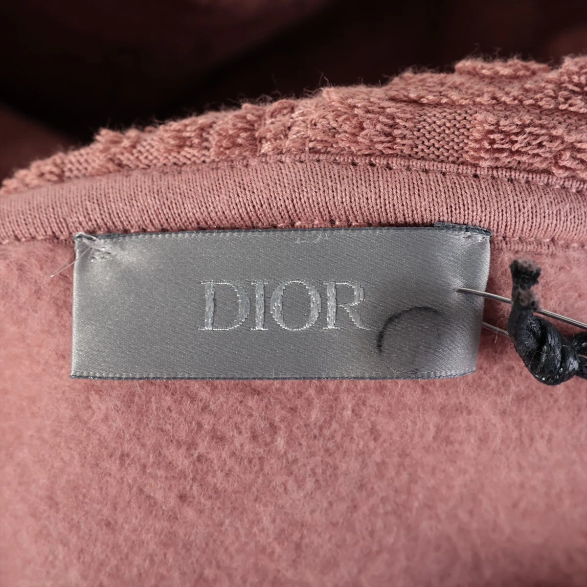 ディオール オブリーク コットン パーカー S メンズ ピンク