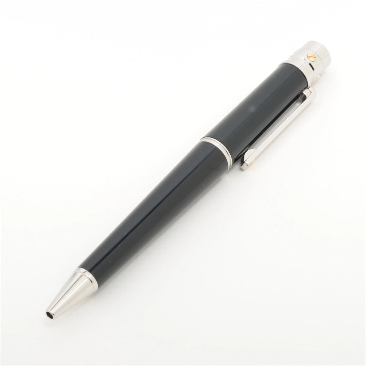 カルティエ サントス ドゥ カルティエ ボールペン GP×レジン ブラック  
