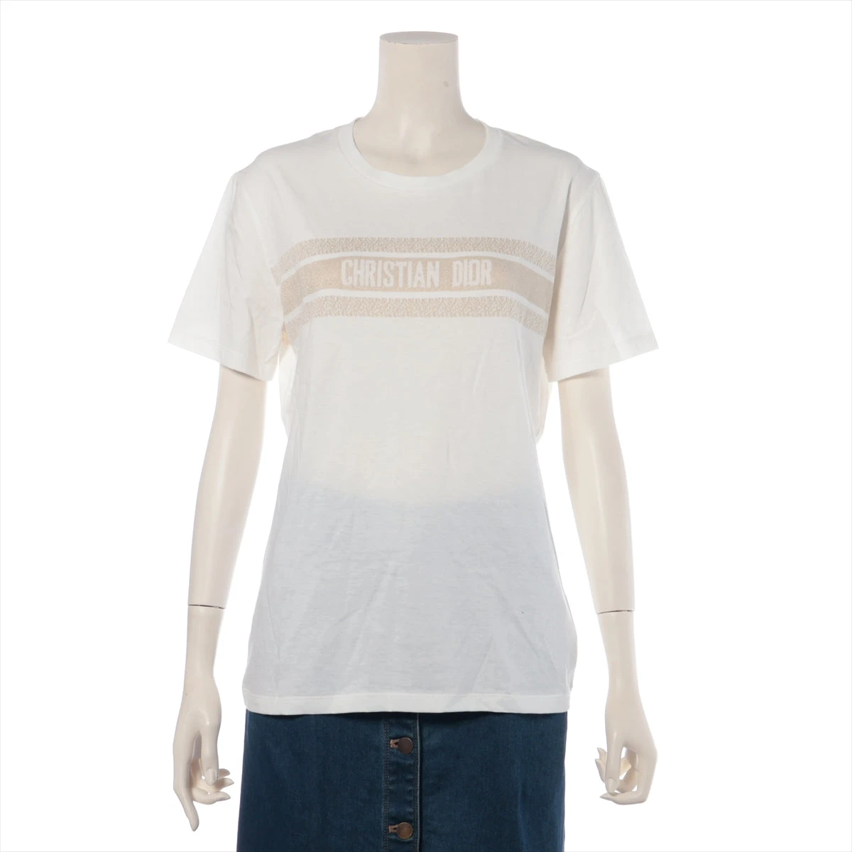新品未使用　ヴィンテージ　ディオール　Tシャツ　ホワイト ディオール】 T-shirt CD ICON Tシャツ メンズ コットン (Dior/T