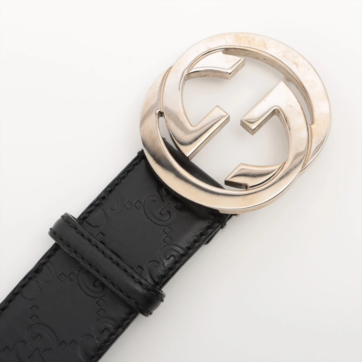 GUCCI(グッチ) / ベルト/レザー/BLK/総柄/メンズ/114984・480199