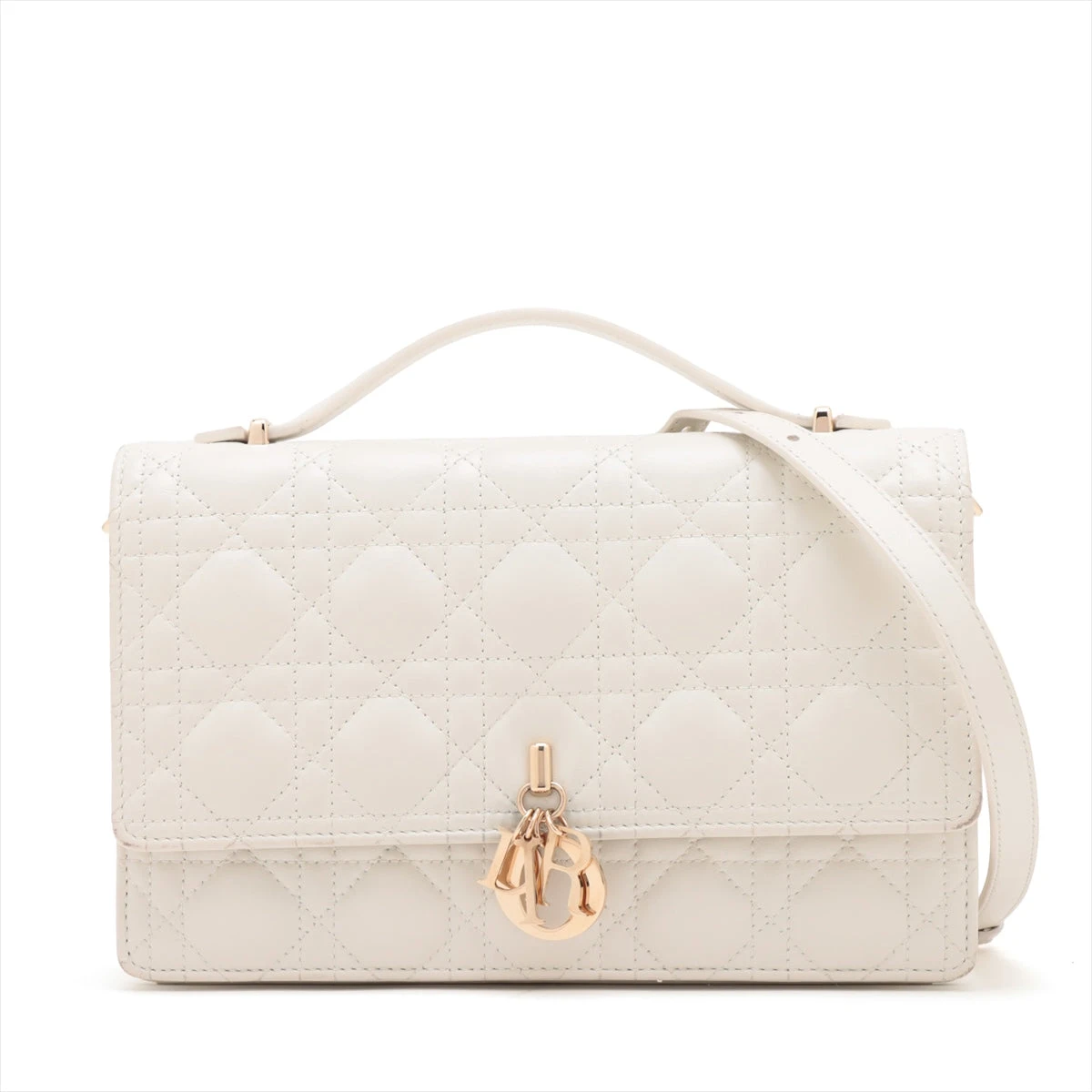 クリスチャンディオール　メッシュレザー　トートバッグ　ホワイト Christian Dior - 【未使用】DIOR ブックトート ミディアム