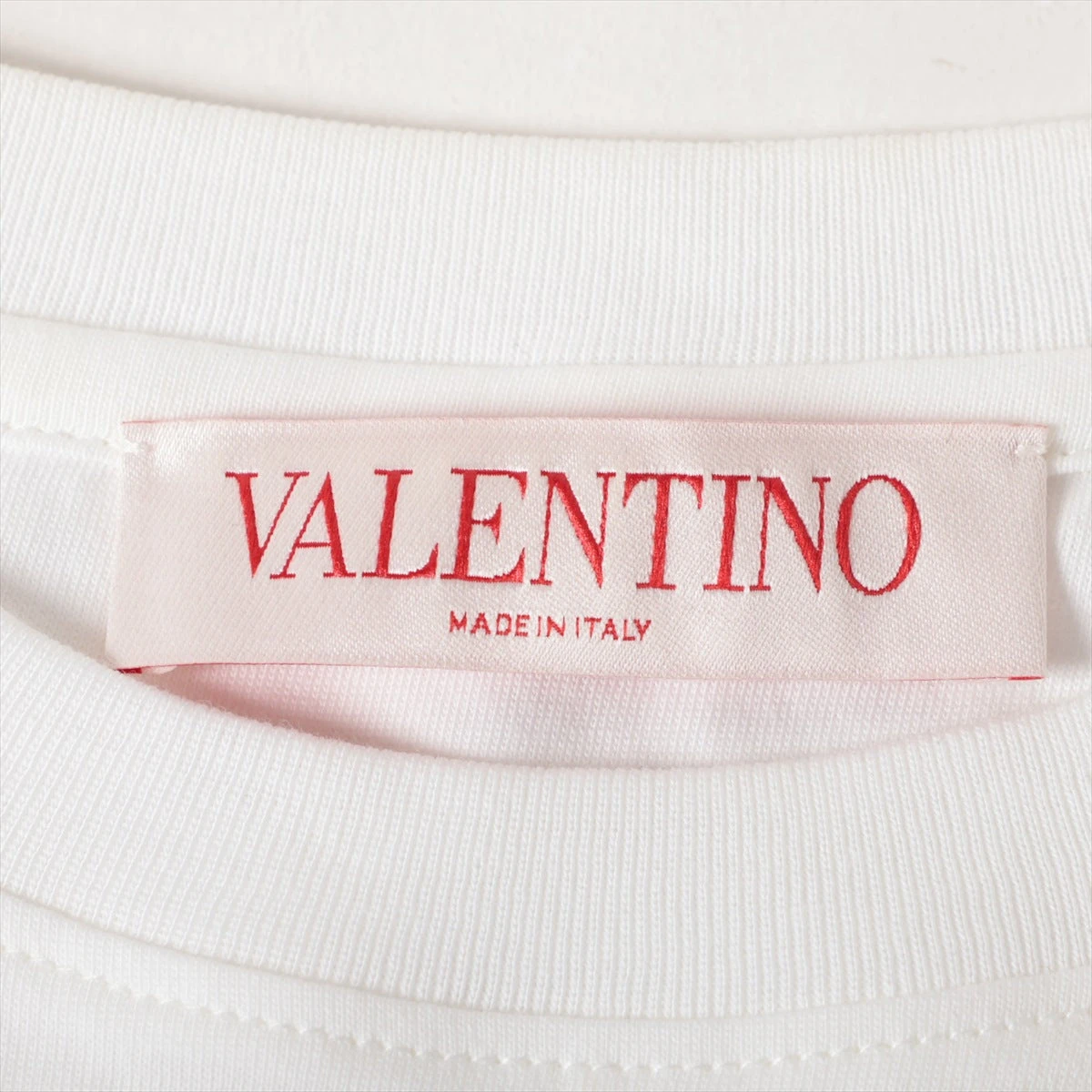美品✨ VALENTINO リップスパンコール Tシャツ カットソー ホワイト VALENTINO リップスパンコールTシャツ