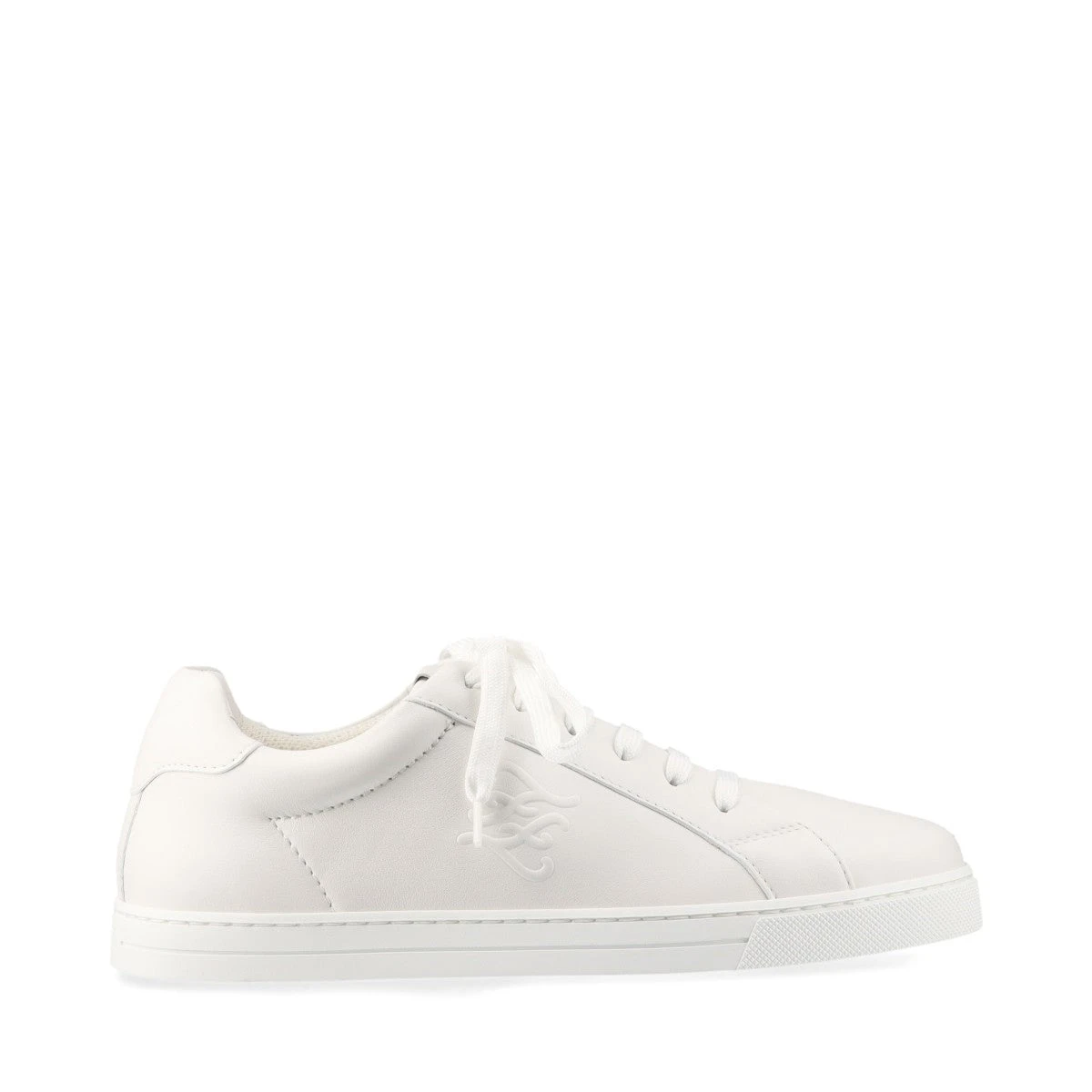 フェンディ レザー スニーカー 37 1/2 レディース ホワイト