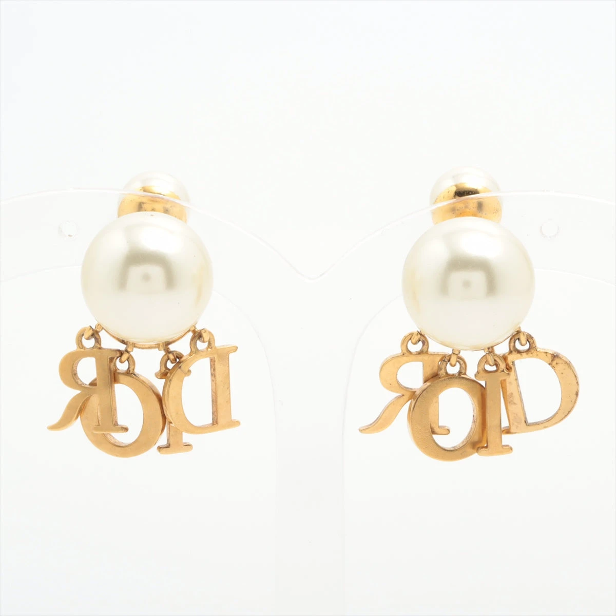 ディオール トライバル ピアス(両耳用) GP×ラインストーン×フェイク