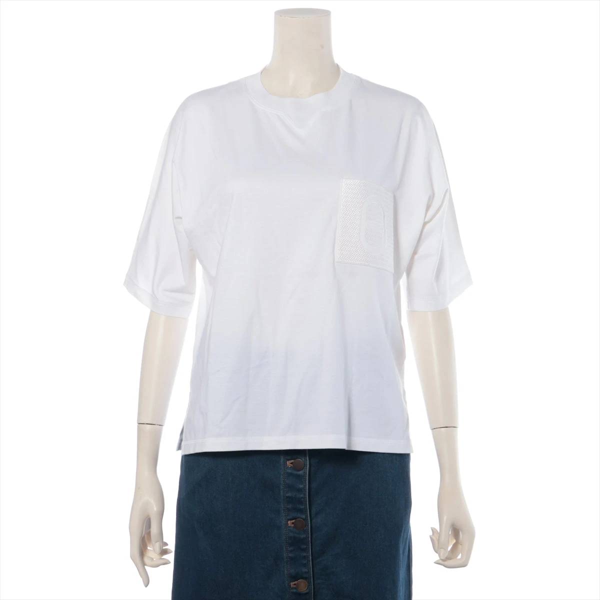 HERMES エルメス シェーヌダンクル コットン Tシャツ