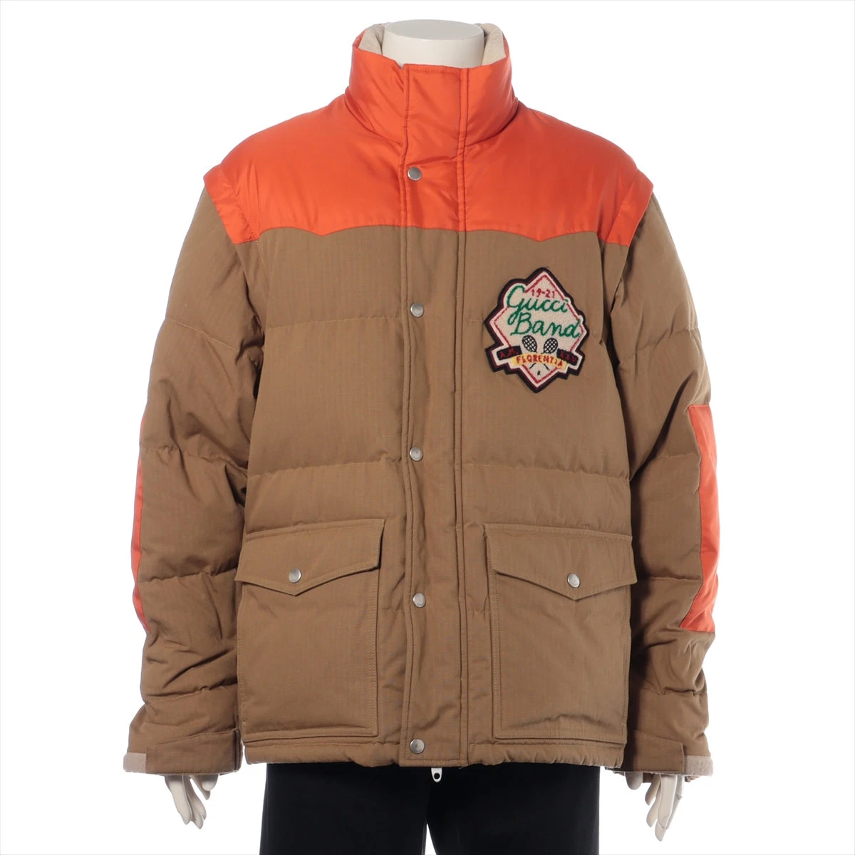 GUCCI ナイロンジャケット ブラウン/オレンジ GUCCI ナイロンジャケット ブラウン/オレンジ