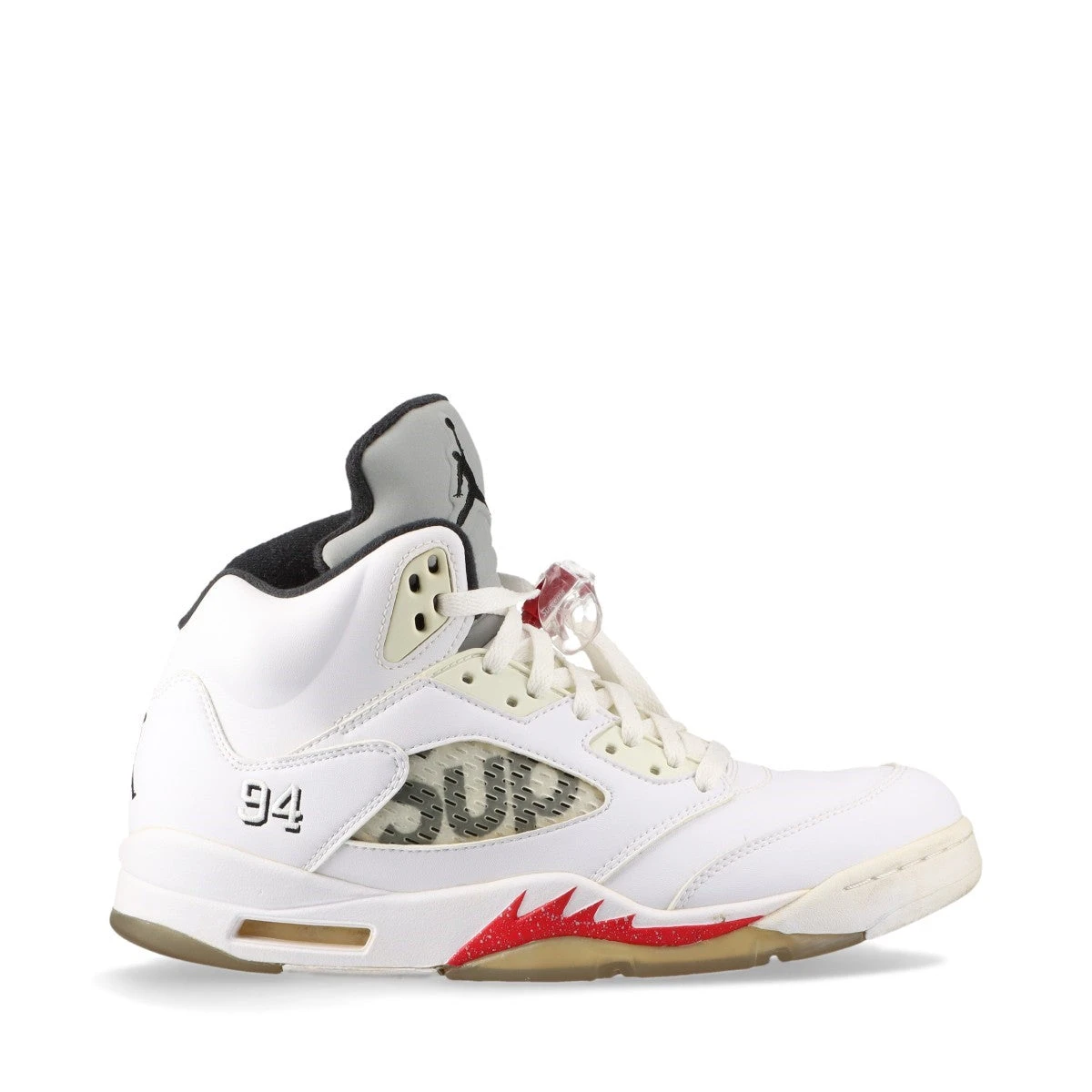 ナイキ×シュプリーム AIR JORDAN 5 RETRO SUPREME レザー ハイカット