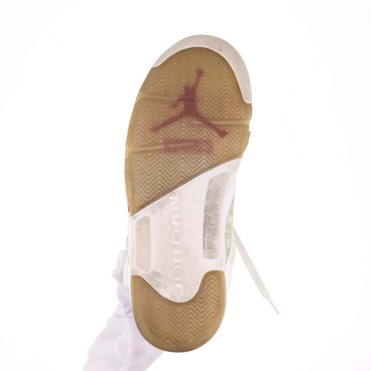 ナイキ×シュプリーム AIR JORDAN 5 RETRO SUPREME レザー ハイカット 