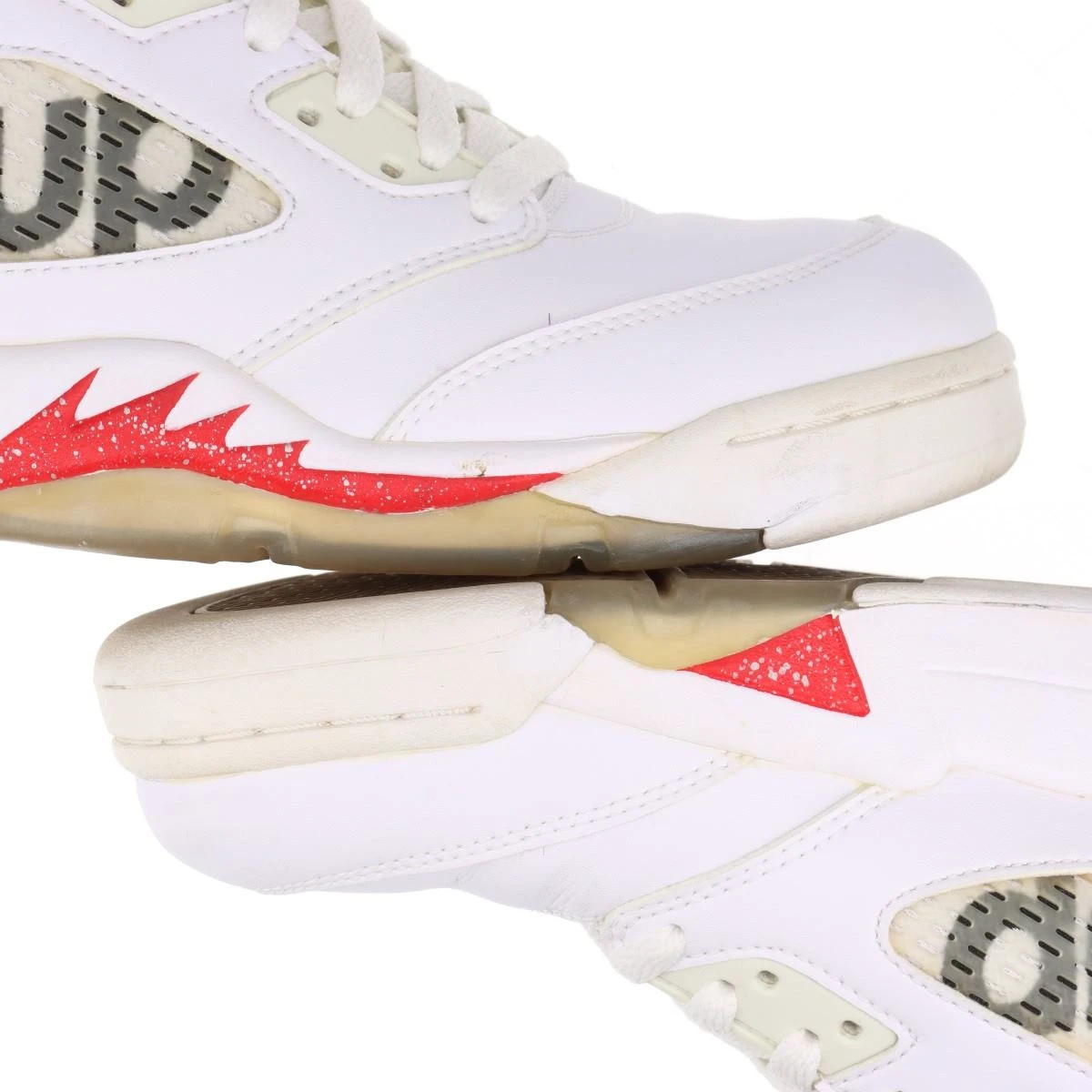 ナイキ×シュプリーム AIR JORDAN 5 RETRO SUPREME レザー ハイカット