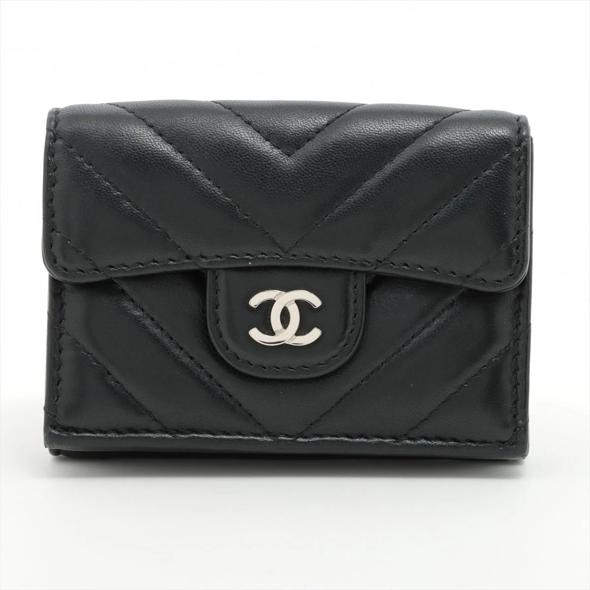 シャネルV ステッチ財布 CHANEL シャネル Vステッチ 長財布（小銭入れあり） カーフ