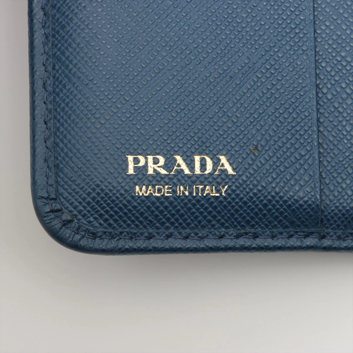未使用級⭐️PRADA プラダ 1ML018 折財布　サフィアーノメタル　ブルー プラダ 二つ折り財布 財布 レディース サフィアーノ メタル