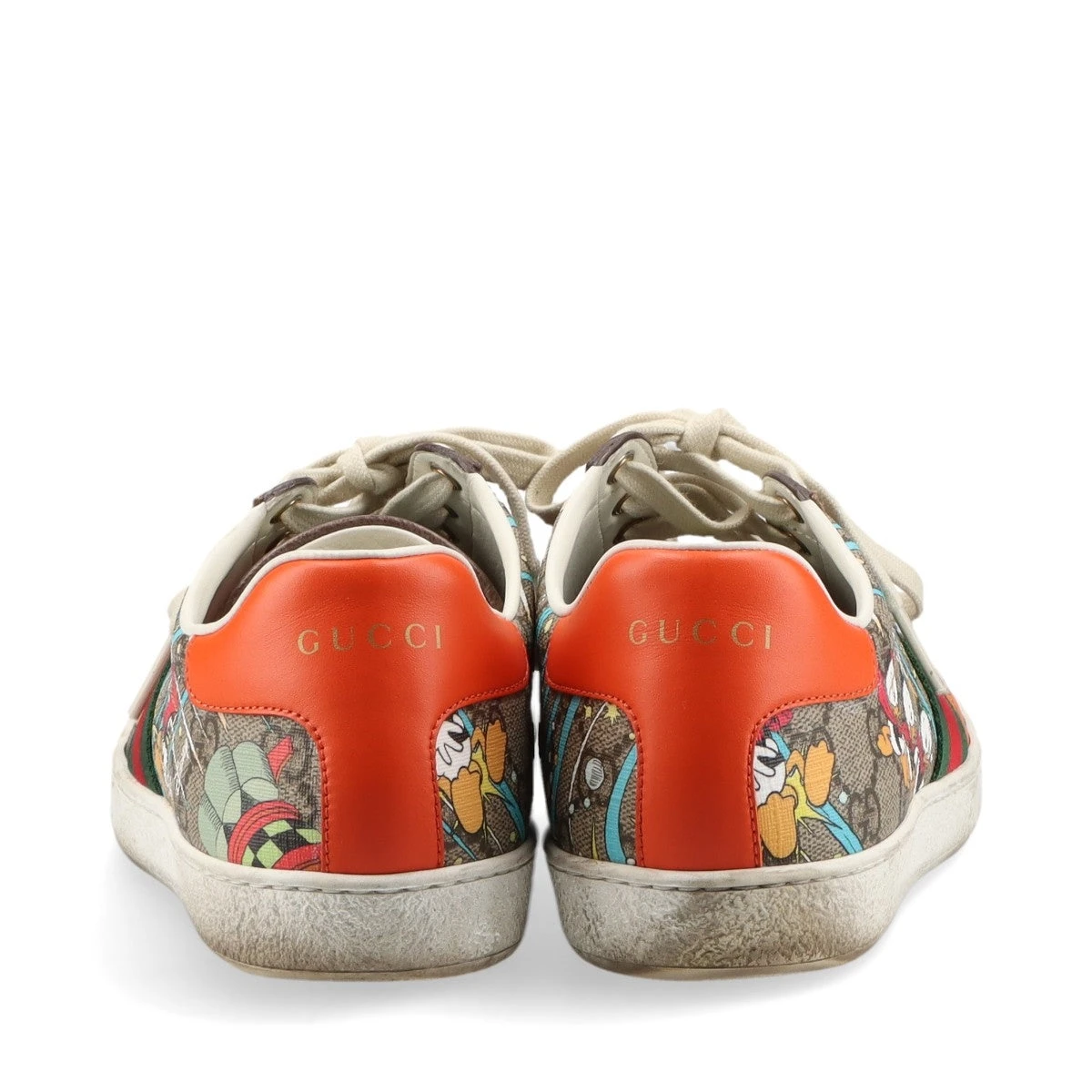 グッチ×ディズニー エース PVC×レザー スニーカー 38 1/2