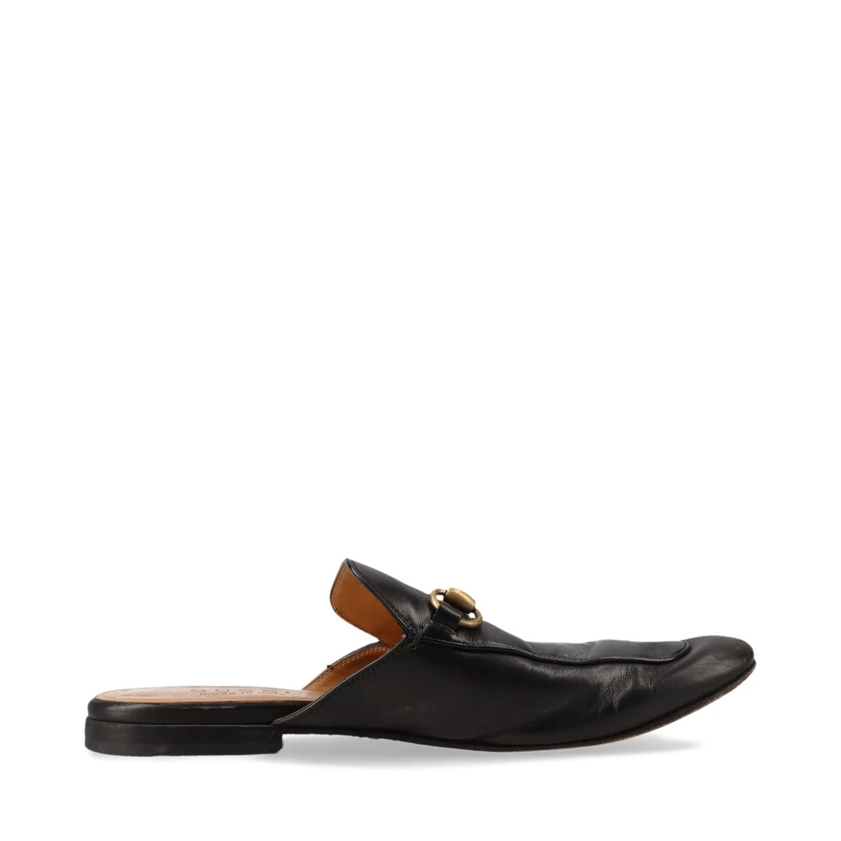 グッチ プリンスタウン レザー ミュール 6 メンズ ブラック