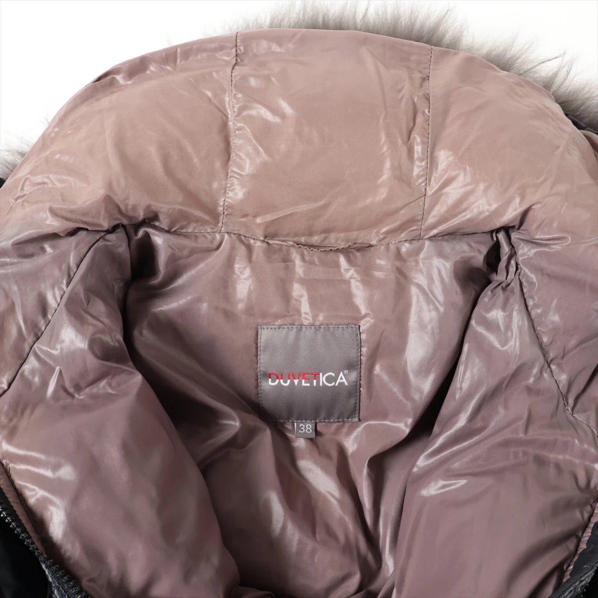 デュベティカ ナイロン ダウンコート 38 レディース ブラック G32-003