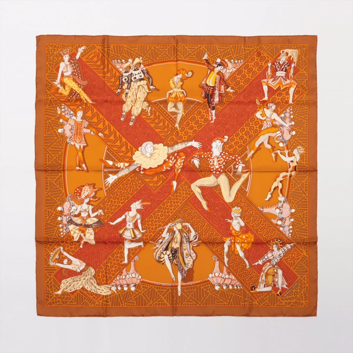 エルメス カレ 90 LES BALLETS RUSSES ロシアバレエスカーフ 67075be579761.webp