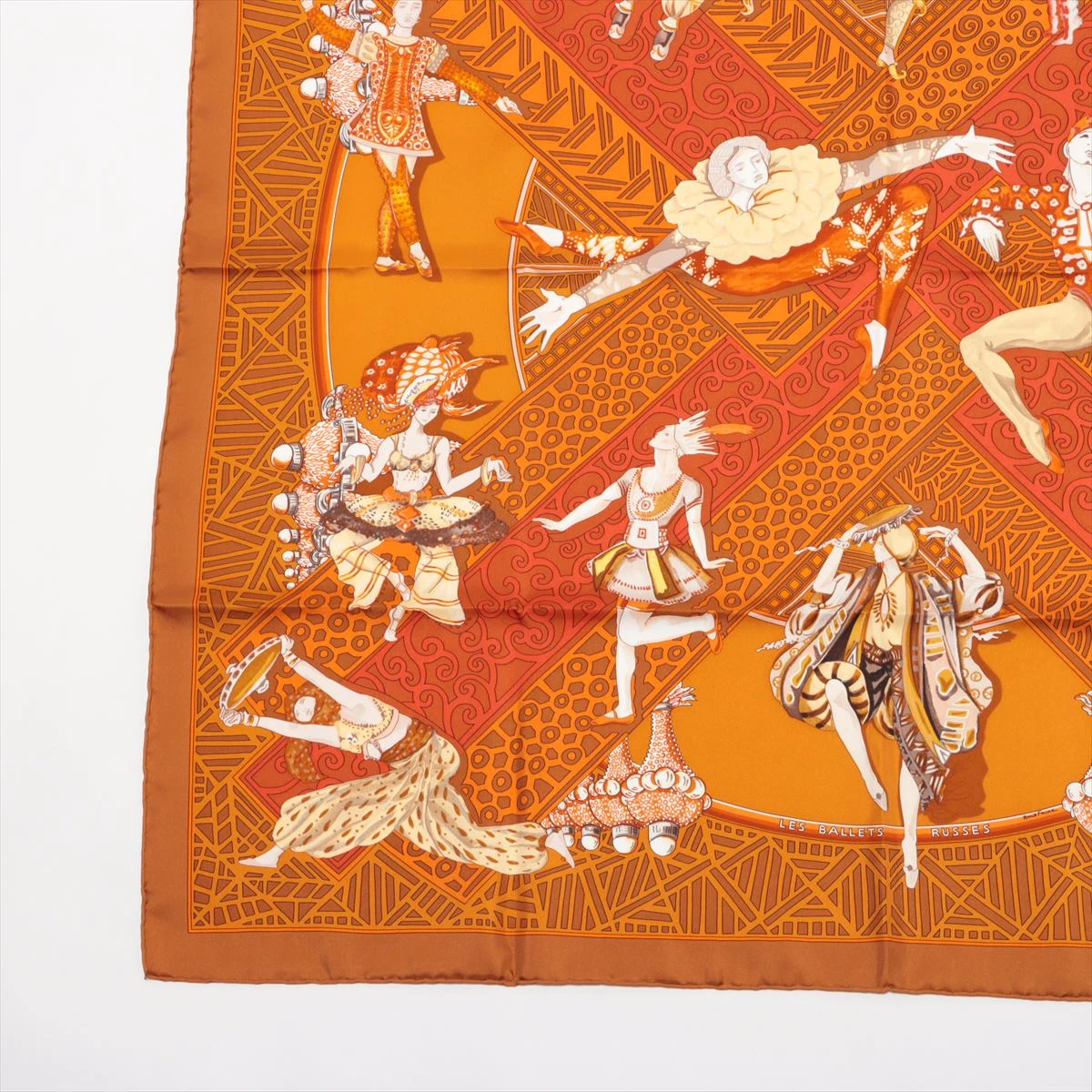 会員様限定 お買い得商品 エルメス カレ90 LES BALLETS RUSSES ロシア バレエ スカーフ 小物