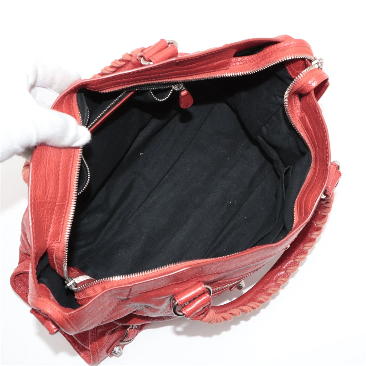 【美品】BALENCIAGA ザ・シティ 2wayハンドバッグ オレンジ BALENCIAGA バレンシアガ ジャイアント シティ 2WAY ショルダーバッグ