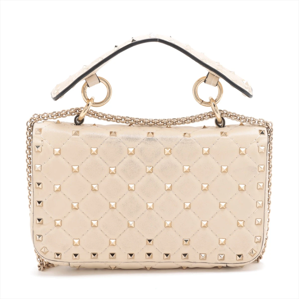 ヴァレンティノ カーフレザー2WAYトートバッグ ベージュ 楽天市場】VALENTINO ROCKSTUD Leather Toteの通販
