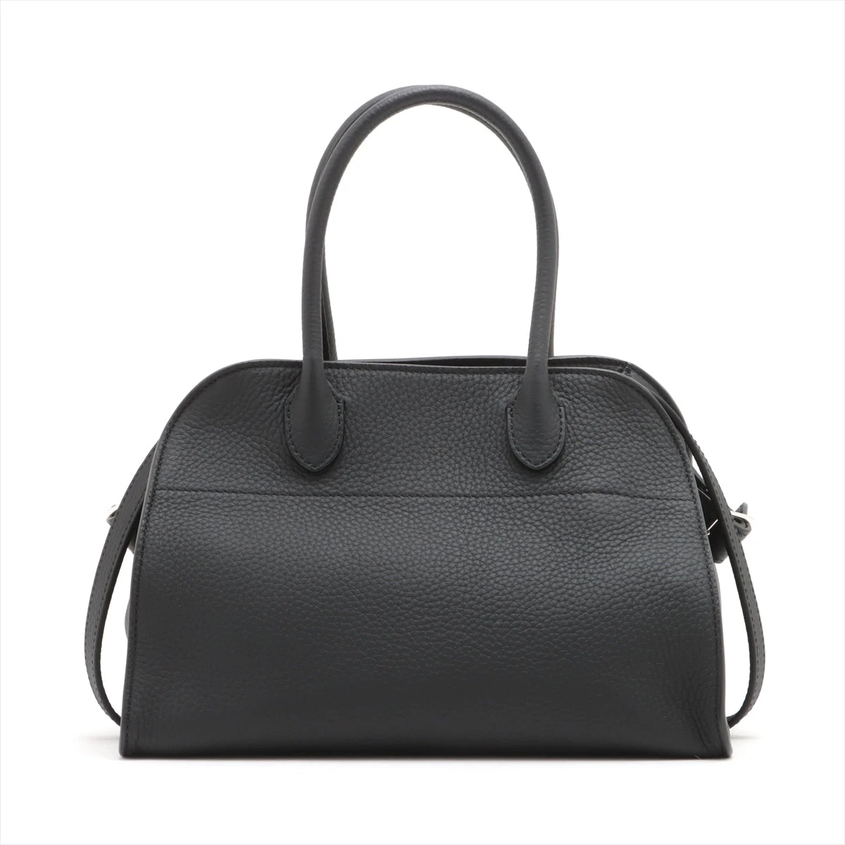 THEROW ソフト マルゴー 10 レザー バッグ ブラック 黒 ザロウ ソフトマルゴー10 レザー 2WAYハンドバッグ ブラック
