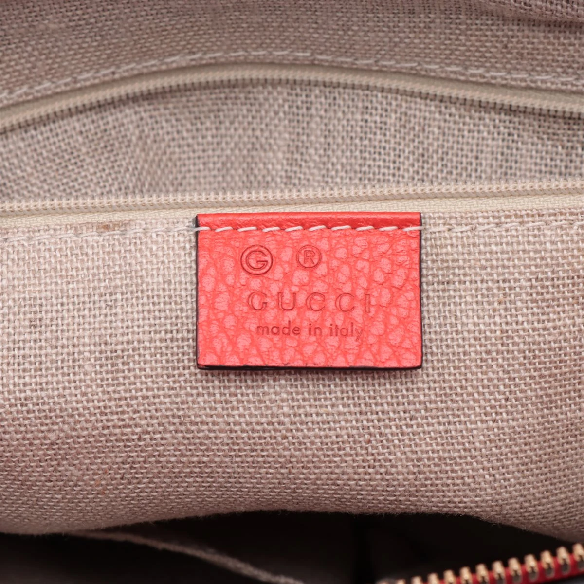 グッチ ミスGG レザー 2WAYトートバッグ オレンジ 449659