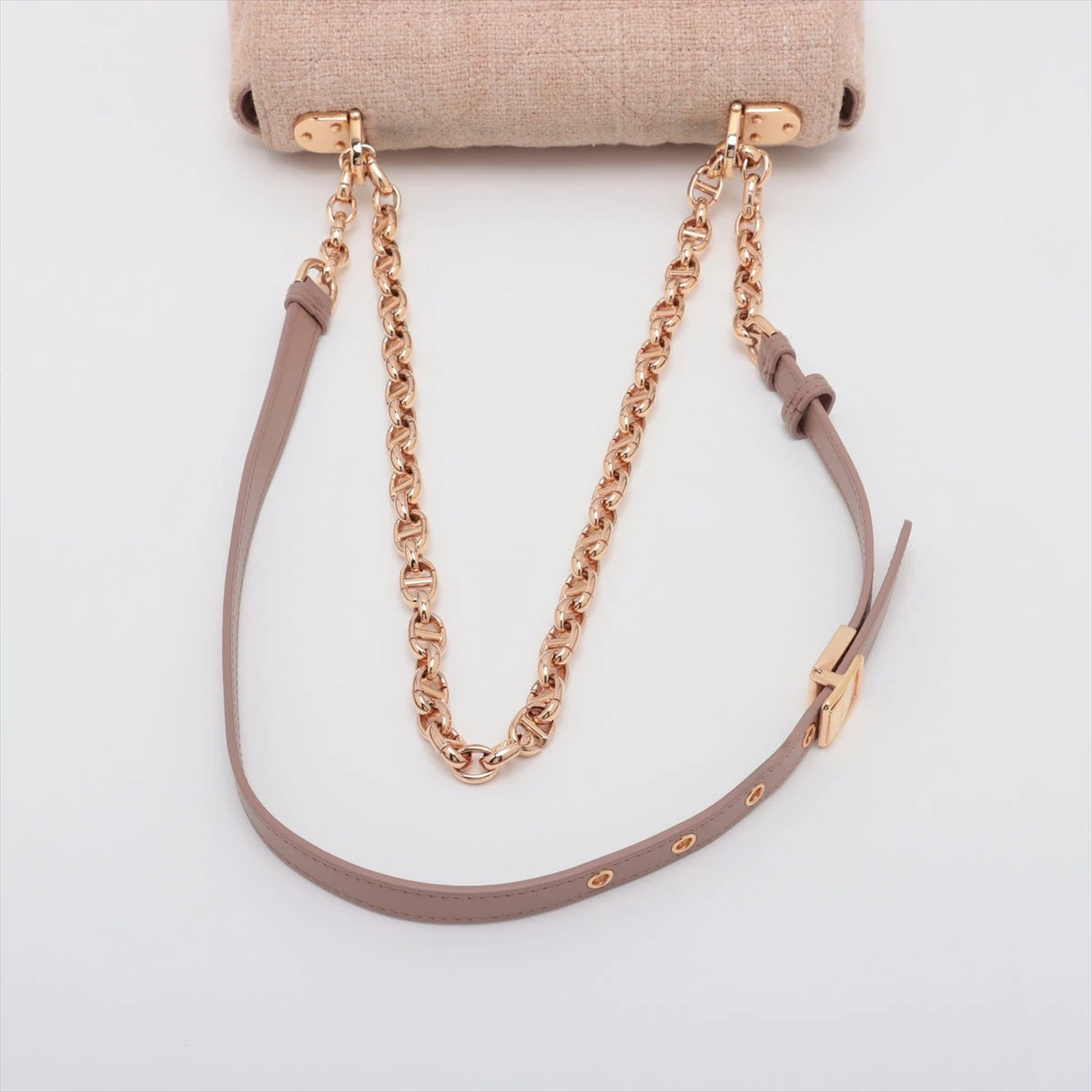 クリスチャンディオール カロ ツイード チェーンショルダーバッグ