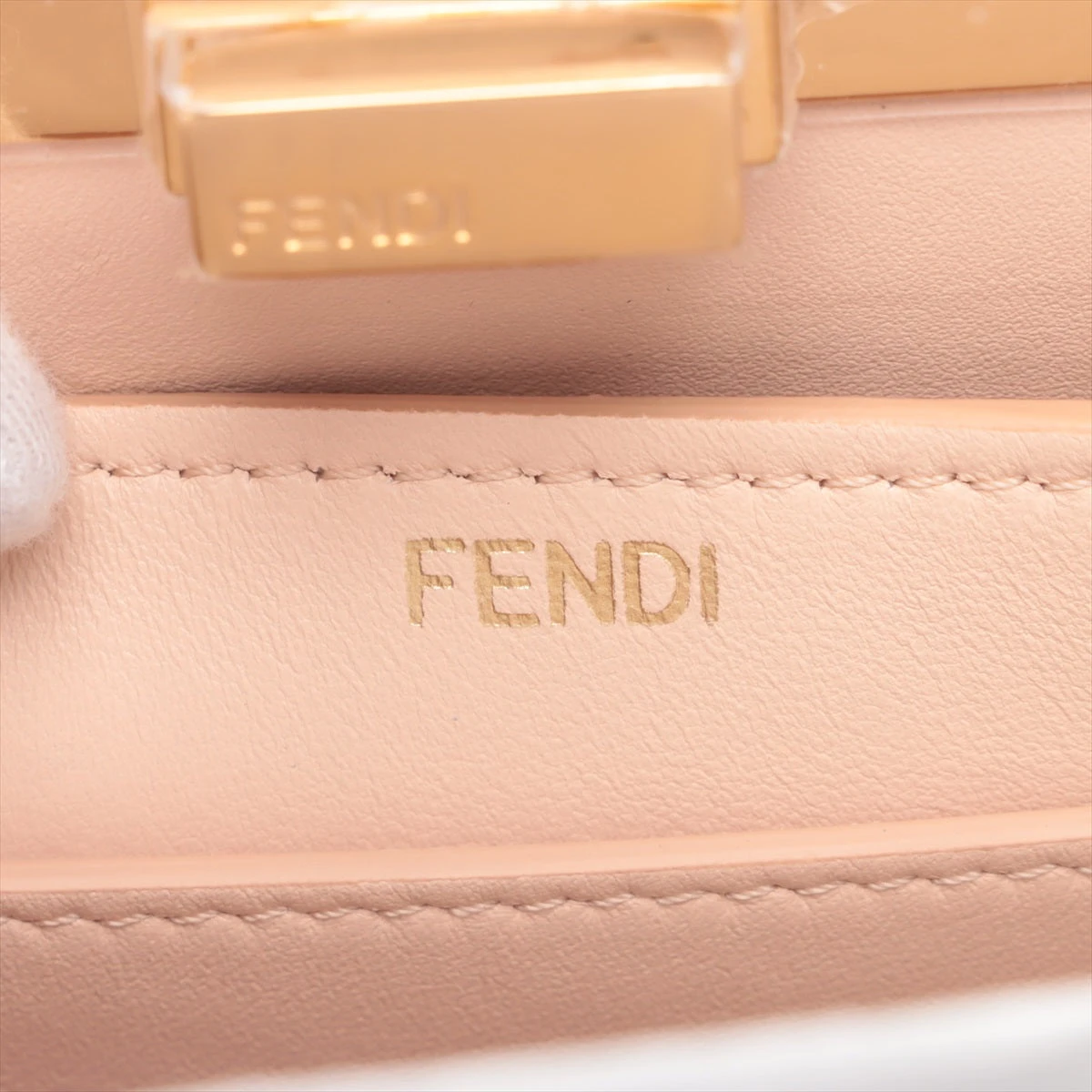 新品同様【フェンディ】ピーカブー　アイシーユー　スモール　2way ハンドバッグ フェンディ ピーカブー アイシーユー スモール レザー 2WAY