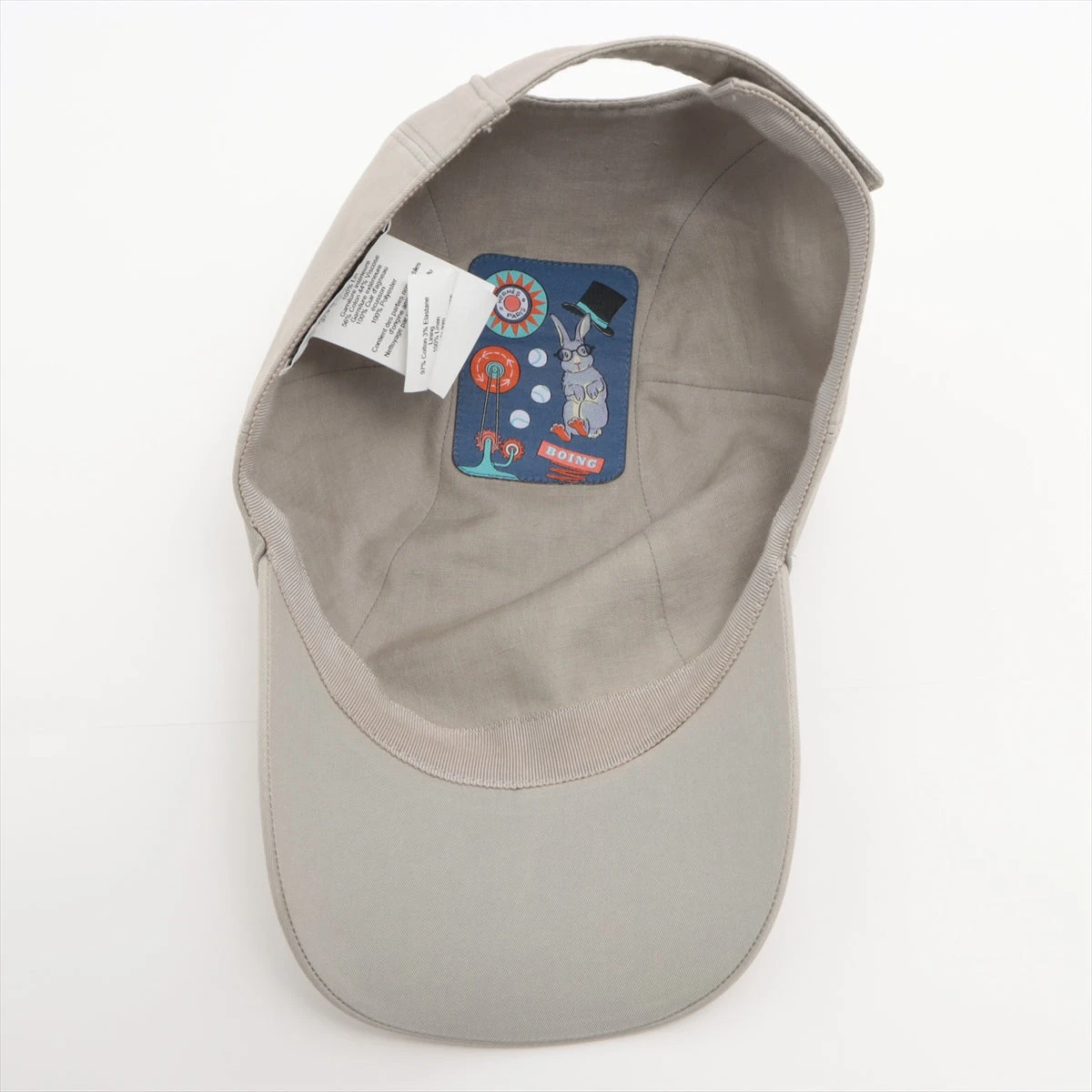 エルメス キャップ 60 コットン ライトグレー A3269812｜中古
